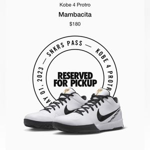 Nike Kobe 4 Mambacita. New with Box. With Receipt.